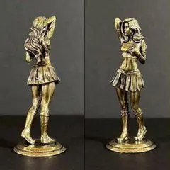 真鍮 美女 銅像 西洋美術 ミニスカート 裸婦セクシーアンティークフィギュア美人