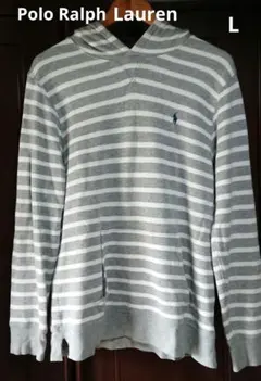 【値下げ不可・レア】ポロラルフローレン プルオーバー パーカー【L・グレー】