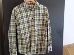 長袖シャツ　ネルシャツ　グリーン　294のサムネイル