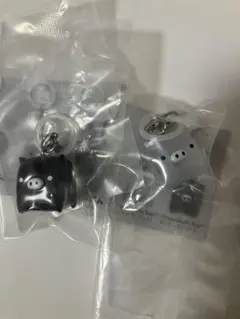 サンエックスユニーバース　マスコットチャーム　めじるしアクセサリー　モノクロブー