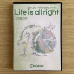 【初回限定版】ゴールデンボンバー　Life is all right DVD ゴールデンボンバー LIVE DVD「“Life is all right