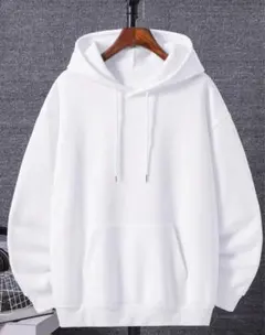 SHEINホワイトパーカー バックプリント付き