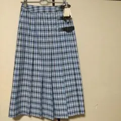Studioclip チェックキルトスカート ロングスカート M