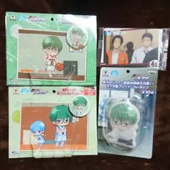 未開封 黒子のバスケ 緑間真太郎 高尾和成 缶バッジ他 グッズ4点セット