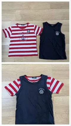 コムサイズム　Tシャツベストセット　 　110のサムネイル