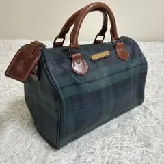 ✨美品✨ ラルフローレン ボストンバッグ ミニ チェック柄 旅行 レディース