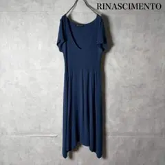 RINASCIMENTO リブ ニット 半袖ワンピース　イタリア製　 N3352
