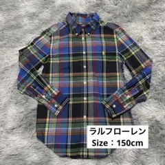 Ralph Lauren チェック柄長袖シャツ М（10-12）150