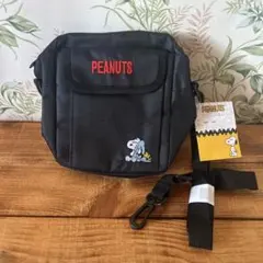 PEANUTS スヌーピー ショルダーバッグ ブラック