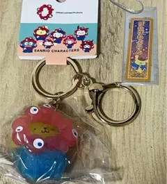 サンリオ ミャクミャク クリア キーホルダー　ポムポムプリン【おまけつき】