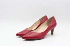 12■elegance卑弥呼 本革ポインテッドパンプス(23ｃｍ)超美品