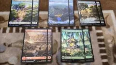 MTG　チョコボトラックfoil　基本土地　日本語