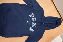 PUMA ネイビー フード付きパーカー