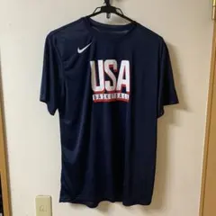 Nike USA アメリカ代表Basketball Tシャツ L ネイビー