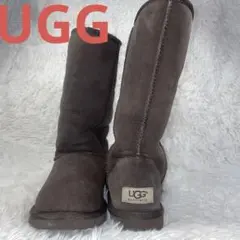 UGG アグ クラシックトール ムートンロングブーツ 22CM チョコレート色