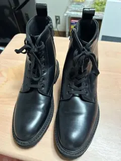 H&M 黒 ショートブーツ ジップ付き サイズ40 美品