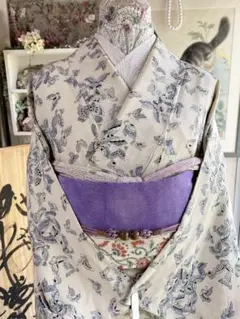 あレトロ小紋 蝶々文様のサムネイル