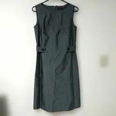A 美品 yoshie inaba ヨシエ イナバ ワンピース グレー 9