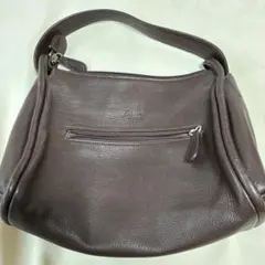 Dakota ブラウンレザーハンドバッグ