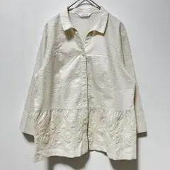 エレメントオブシンプルライフ シャツ ブラウス 7分丈 綿100% Ｍ