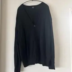 UNIQLO ユニクロ ブラック Vネック カーディガン