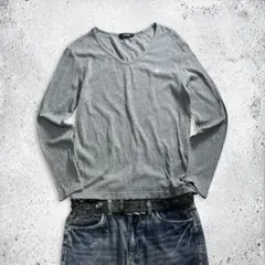 burberry black label textured v neck tee