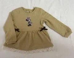 プティマイン ミニーちゃん 長袖トップス 100