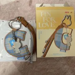ラブブ pin for love イニシャル キーリング C