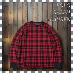 あ*さ様 POLO RALPHLAUREN ポニー刺繍サーマルロンTチェック長袖
