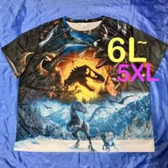 ※ジュラシック・パーク 半袖Tシャツ メンズ大きいサイズ5XL(6L相当~)のサムネイル