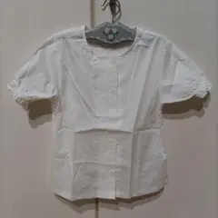 コムサデモード新品未使用 130cm 白半袖ブラウス