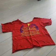 ZUMBA Tシャツ 正規品 Mサイズ ※首回り、裾セルフカット済み