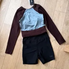 【新品未使用】Speedo フィットネス水着上下セット長袖