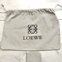 もうすぐ消します！LOEWE グレー ロゴ入り 巾着袋のサムネイル