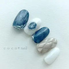 新作*マグネット×キルティングネイル