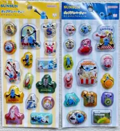 パペットスンスン ポップデコパーティー わたあめカプセルシール 2枚セット