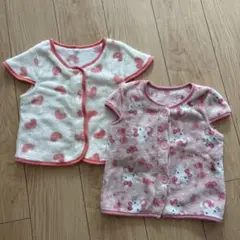 フリーススリーパー ピンク キティ ハート 2点セット