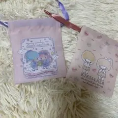 キキララ　リトルツインスターズ　プチ巾着　2点セット