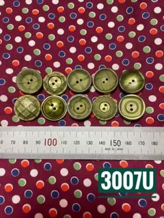 3007U ビンテージコットン生地&ボタン