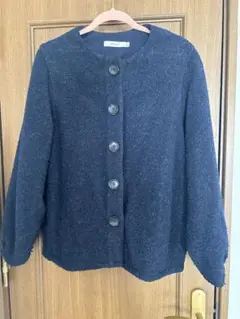 【期間限定セール】MOUSSY ネイビー ノーカラージャケット