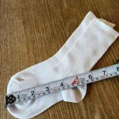 ホワイト キッズ靴下 約18cm
