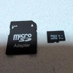 microSDカード 8GB 変換アダプター付き