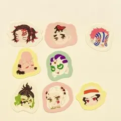 鬼滅の刃ゆるシール フレークシール セット 上弦の鬼 鬼舞辻無惨