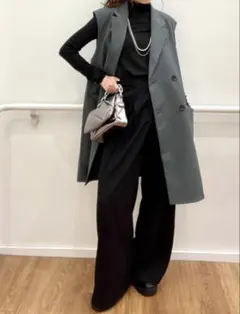 GU オーバーサイズダブルブレストベスト