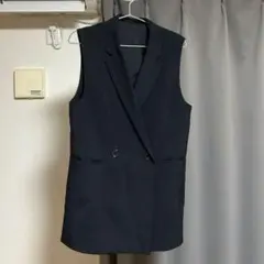 GU テーラードダブルベストM 黒