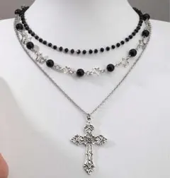 シーイン 十字架 ネックレス 星