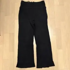 マタニティ　リブワイドパンツ