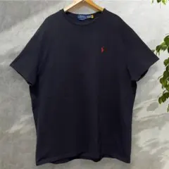 【現行2024年】ポロ ラルフローレン Tシャツ XXL 黒 赤ポニー ゆるだぼ