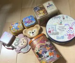 新品　ディズニーシー　ダッフィ　ステラルー　シェリーメ　ミラー　ストラップ　缶
