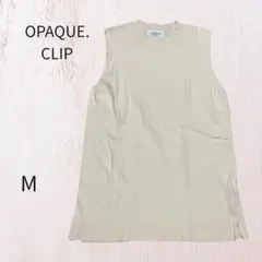OPAQUE.CLIP ノースリーブ トップス アイボリー Mのサムネイル